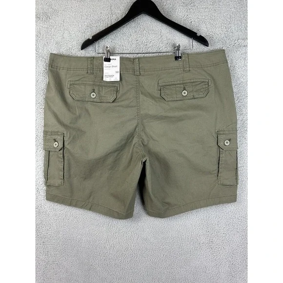 Sonoma Cargo Shorts Mens 50 Dusty Olive Green Everyday Big Tall Stretch Pockets